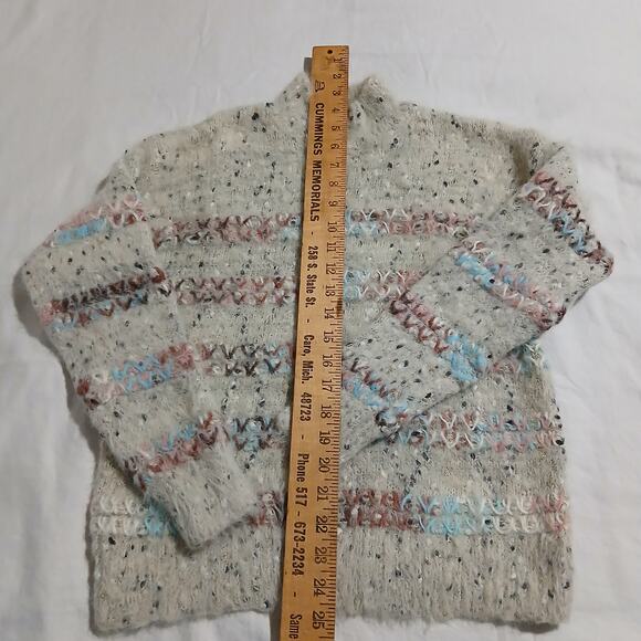 Maurices Medium Multicolor Long-Sleeved Sweater Metallic Thread Easy Care - Picture 10 of 13